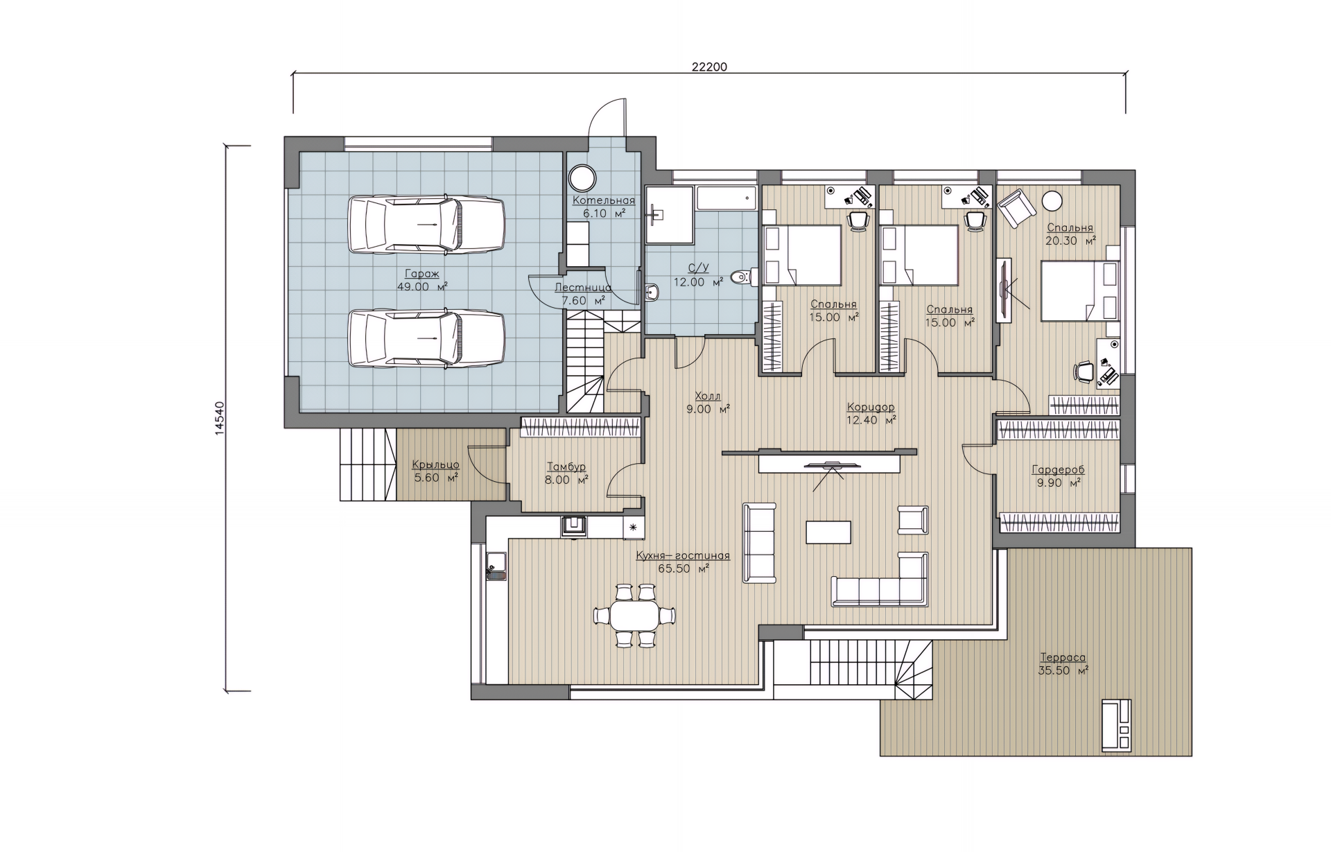 Дом из газоблока